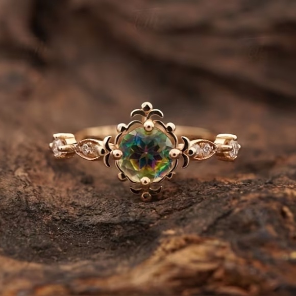 Boutique Jewelry - Enchanted Twilight Mystic Topaz Gold Ring